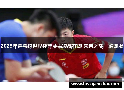 2025年乒乓球世界杯等赛事决战在即 荣誉之战一触即发